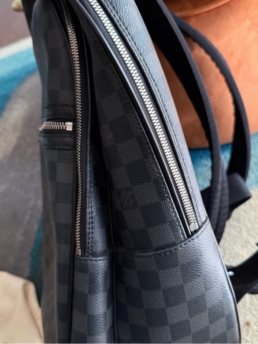 Louis Vuitton Graphite Damier Checkered Black Backpack - Picture 3 of 9